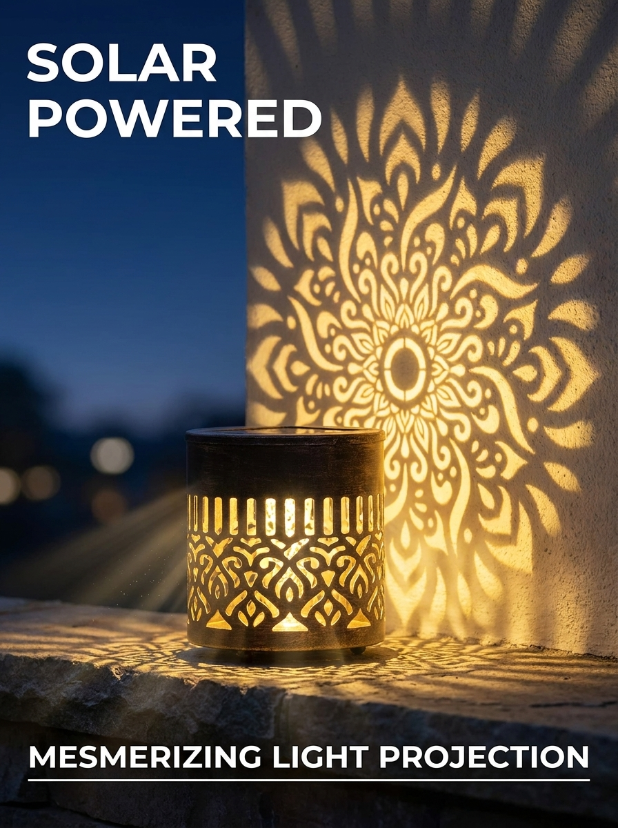 LumaHaven™ Solar Mandala Wall Lights