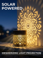 LumaHaven™ Solar Mandala Wall Lights