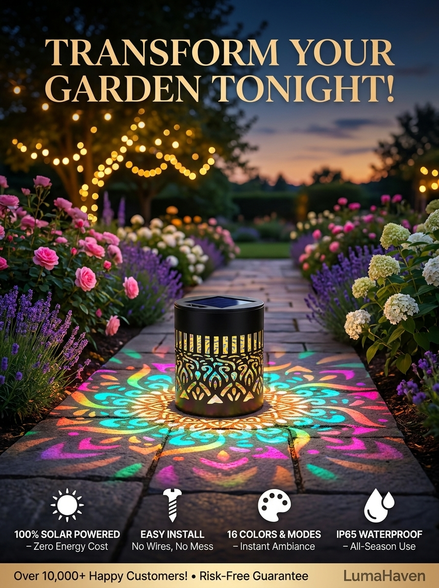 LumaHaven™ Solar Mandala Wall Lights