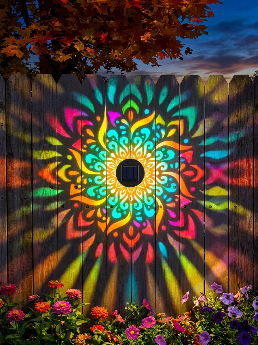LumaHaven™ Solar Mandala Wall Lights