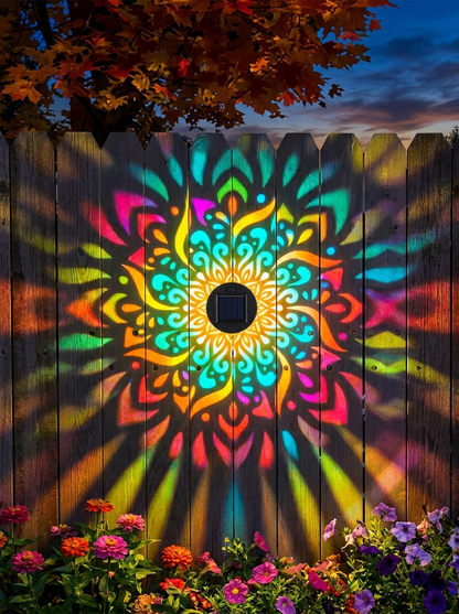 LumaHaven™ Solar Mandala Wall Lights