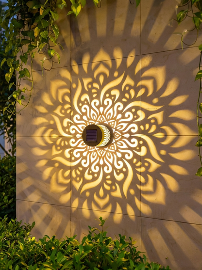 LumaHaven™ Solar Mandala Wall Lights